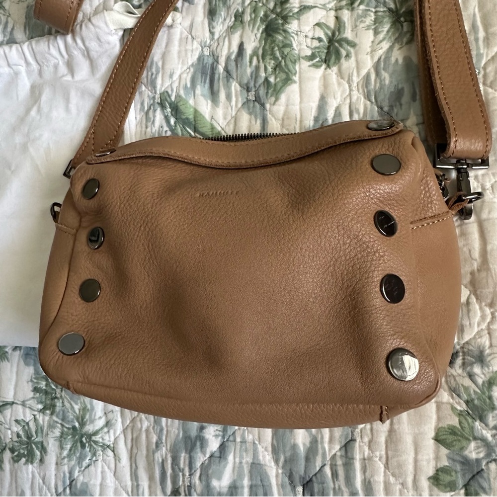 Hammitt Evan Crossbody Biscotti Tan Light Brown Gunmetal - Picture 8 of 13